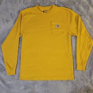 Carhartt Yellow Loose Fit Yellow Tee Small